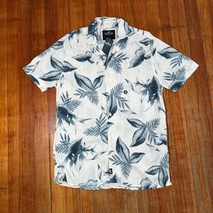 Hollister Blue Floral Shirt